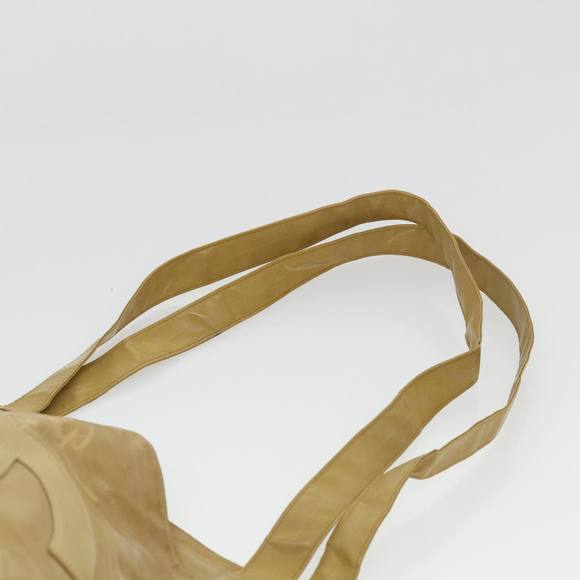 CHANEL Shoulder Bag Enamel Beige CC Auth bs5025 - Picture 14 of 16